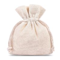 Pochettes en coton 10 x 13 cm - naturelle Sachets en coton