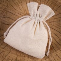 Pochettes en coton 10 x 13 cm - naturelle Petits sachets 10x13 cm