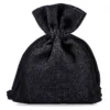 Pochettes en coton 10 x 13 cm - noir Petits sachets 10x13 cm