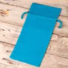 Pochettes en coton 13 x 27 cm - turquoise Pâques