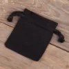 Pochettes en coton 6 x 8 cm - noir Enterrement de vie de jeune fille/ garçon