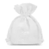 Pochettes en coton 8 x 10 cm - blanc Petits sachets 8x10 cm