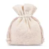 Pochettes en coton 8 x 10 cm - naturelle Petits sachets 8x10 cm