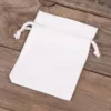 Pochettes en coton 9 x 12 cm - blanc Enterrement de vie de jeune fille/ garçon