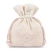 Pochettes en coton 9 x 12 cm - naturelle Lavanda