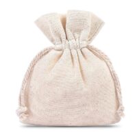 Pochettes en coton 9 x 12 cm - naturelle Lavanda