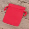 Pochettes en coton 9 x 12 cm - rouge Journée de la femme