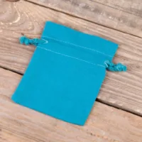 Pochettes en coton 9 x 12 cm - turquoise Tous les produits