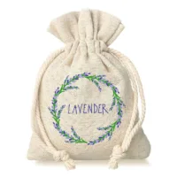 Sachets en lin imité 10 x 13 cm avec l'impression - lavande Sachets pour lavande