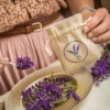 Sachets en lin imité 10 x 13 cm avec l'impression - lavande DIY – lots créatifs