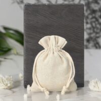 Sachets en lin imité 10 x 13 cm - naturelle Sac de lin