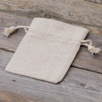 Sachets en lin imité 10 x 13 cm - naturelle Sacs d'occasion