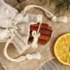 Sachets en lin imité 6 x 8 cm - naturelle Lavande et pot-pourri