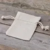 Sachets en lin imité 6 x 8 cm - naturelle Petits sachets