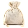 Sachets en lin imité 6 x 8 cm - naturelle Savons