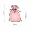 Sacs de jute 10 x 13 cm - gris Batême