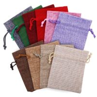 Sacs de jute 10 x 13 cm - mix de couleurs Sacs multicolores