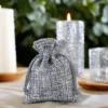 Sacs de jute 12 x 15 cm - gris Petits sachets 12x15 cm