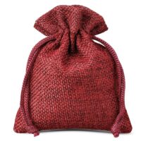 Sacs de jute 6 x 8 cm - bordeaux Sacs bordeaux