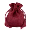 Sacs de jute 6 x 8 cm - bordeaux Sac de jute