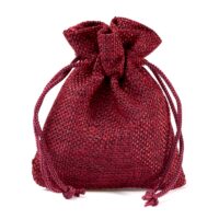 Sacs de jute 6 x 8 cm - bordeaux Sac de jute