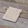 Sacs de jute 6 x 8 cm - naturelle clair Pour animaux