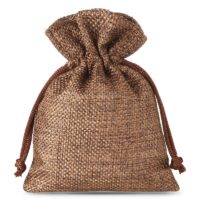 Sacs de jute 6 x 8 cm - naturelle foncé Petits sachets 6x8 cm