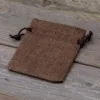 Sacs de jute 6 x 8 cm - naturelle foncé Lavande et pot-pourri