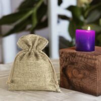 Sacs de jute 6 x 8 cm - naturelle Sacs de mariage