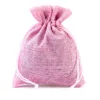 Sacs de jute 6 x 8 cm - rose clair Baby Shower