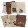 Sacs de jute Halloween 12 x 15 cm - mix de motifs et de couleurs Kits