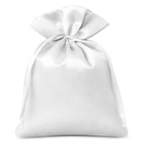 Sacs de satin 6 x 8 cm - blanc Sacs de satin