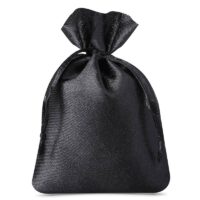 Sacs de satin 6 x 8 cm - noir Petits sachets 6x8 cm