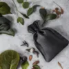 Sacs de satin 6 x 8 cm - noir Enterrement de vie de jeune fille/ garçon