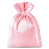 Sacs de satin 6 x 8 cm - rose clair Sacs de mariage