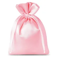 Sacs de satin 6 x 8 cm - rose clair Sacs de mariage