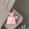Sacs de satin 6 x 8 cm - rose clair Sacs roses