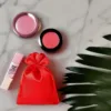 Sacs de satin 6 x 8 cm - rouge Saint-Valentin