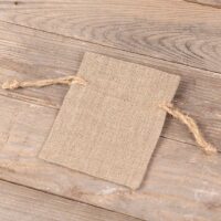 Sacs en lin naturel 11 x 14 cm Sacs naturels foncés