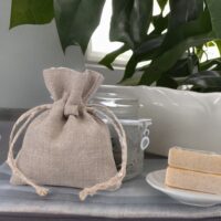 Sacs en lin naturel 8 x 10 cm Petits sachets