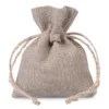 Sacs en lin naturel 9 x 12 cm Petits sachets 9x12 cm