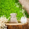 Sacs en lin naturel 9 x 12 cm Petits sachets