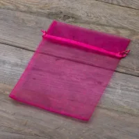 Sacs en organza 15 x 20 cm - fuchsia Pâques