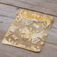 Sacs en organza 15 x 20 cm - Noël / 3 Sacs d'occasion