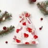 Sacs en organza 15 x 20 cm - Noël Sacs d'occasion
