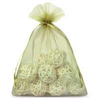 Sacs en organza 15 x 20 cm - vert olive Sacs verts