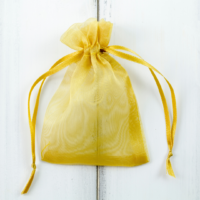 Sacs en organza 15 x 20 cm - vert olive Moyens sachets 15x20 cm