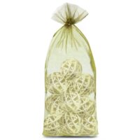 Sacs en organza 15 x 33 cm - vert olive Moyens sachets 15x33 cm