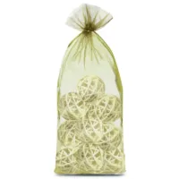 Sacs en organza 15 x 33 cm - vert olive Moyens sachets 15x33 cm