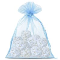 Sacs en organza 18 x 24 cm - bleu ciel Sacs bleu ciel